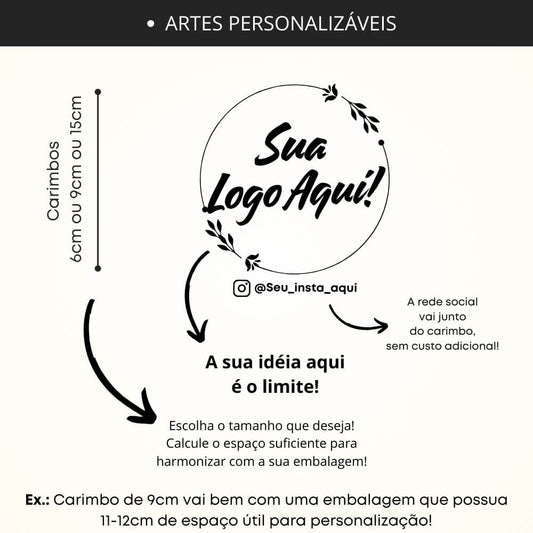 CARIMBO PERSONALIZADO COM SUA LOGO